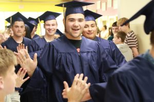 graduates walking