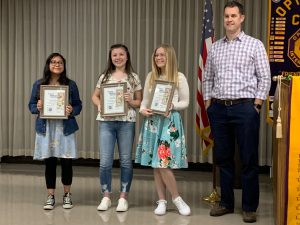 Calapooia Optimist Club award winners