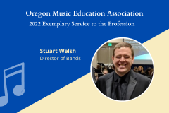Congratulations to Stuart Welsh, OMEA 2022 Exemplary Service to the Profession Award
