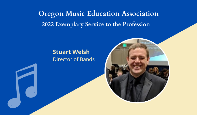 Congratulations to Stuart Welsh, OMEA 2022 Exemplary Service to the Profession Award