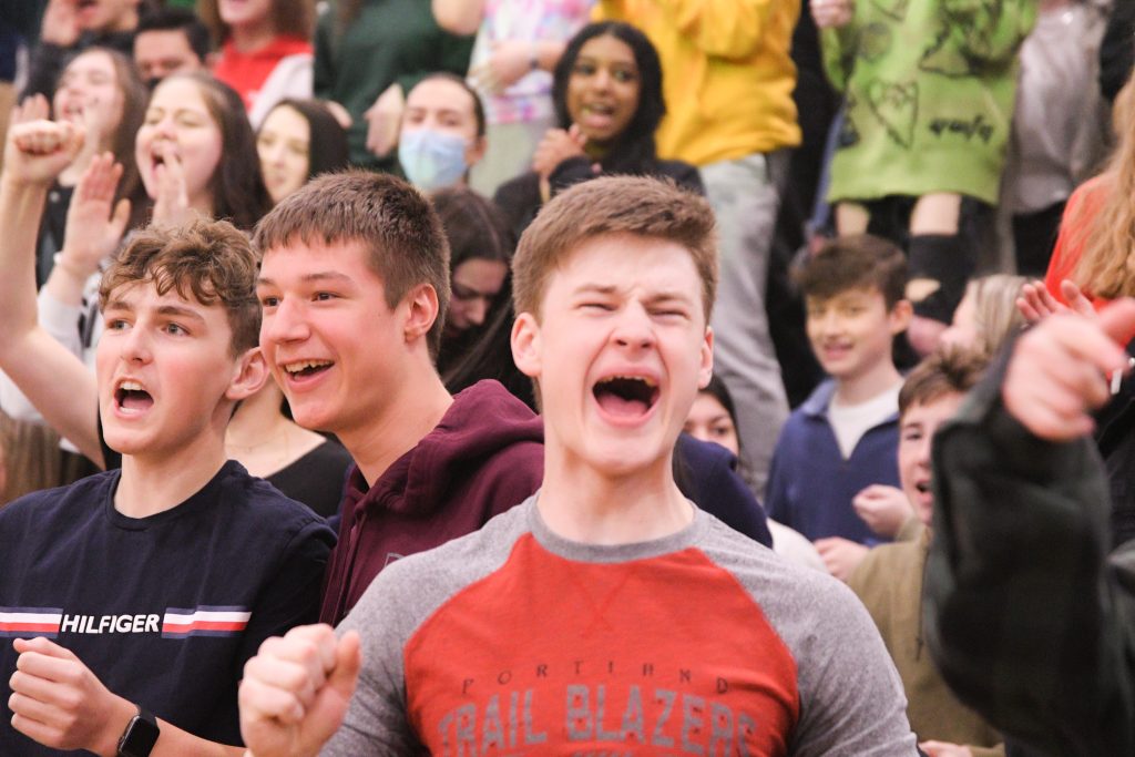 Students at Pep Assembly