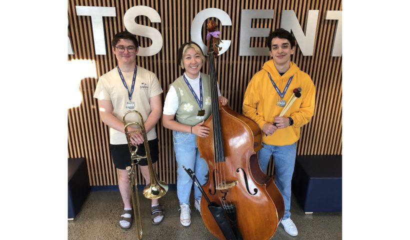 Sachi Wrigely, 1st place, String Bass Solo Cadence Schuerger, 2nd place, Mallets Solo Mason Chambers, 2nd place, Trombone Solo