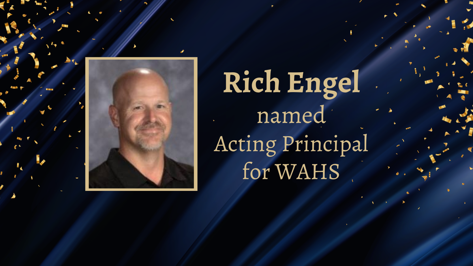 Rich Engel Named Acting Principal of West Albany High School